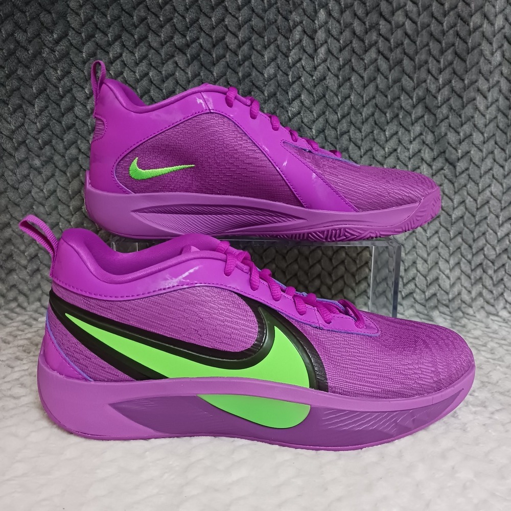 Nike Giannis Freak 6 Enforcer GS Basketball Sneakers Shoes Purple Green Size 7Y